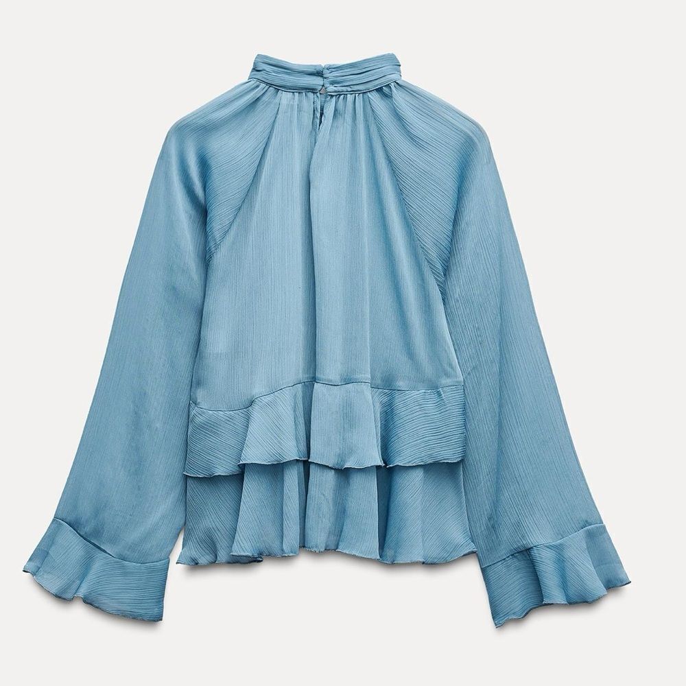 Zara ruffle blouse - Picture 3 of 5